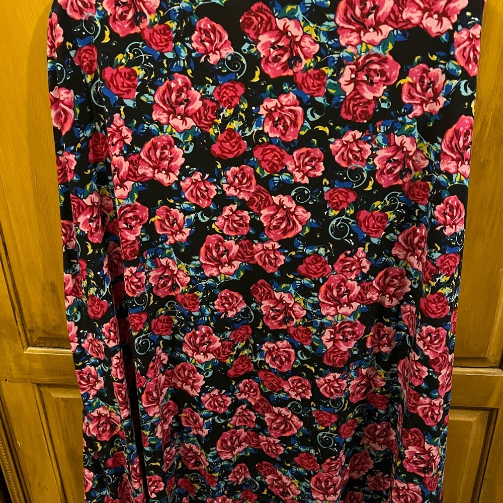 Floral on black Lularoe 2XL Maxi.